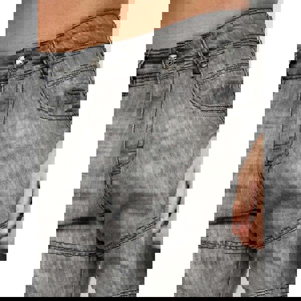 Crosshatch Mens Winston MVE Denim Shorts - Dark Grey - 