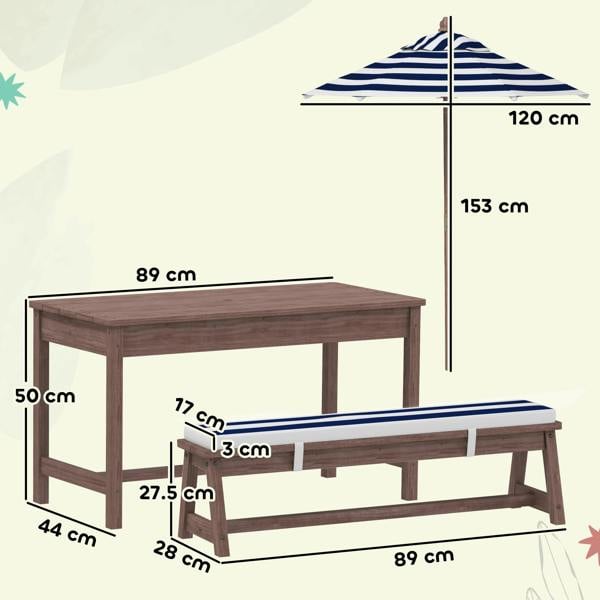 Kids Garden Table and Chair Set