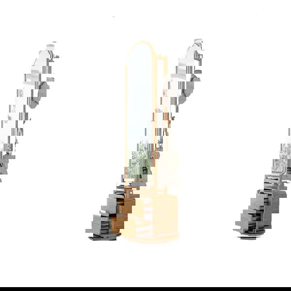 Rotatable Coat Rack, Wardrobe, Storage Rattan Oak-Weilai concept-Weilai Concept