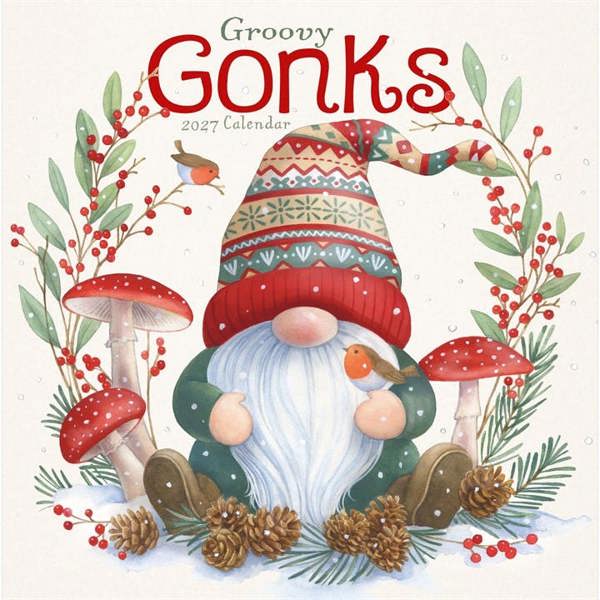 Groovy Gonks Calendar 2027, Wall Calendars, Month To View, Lifestyle, Gift