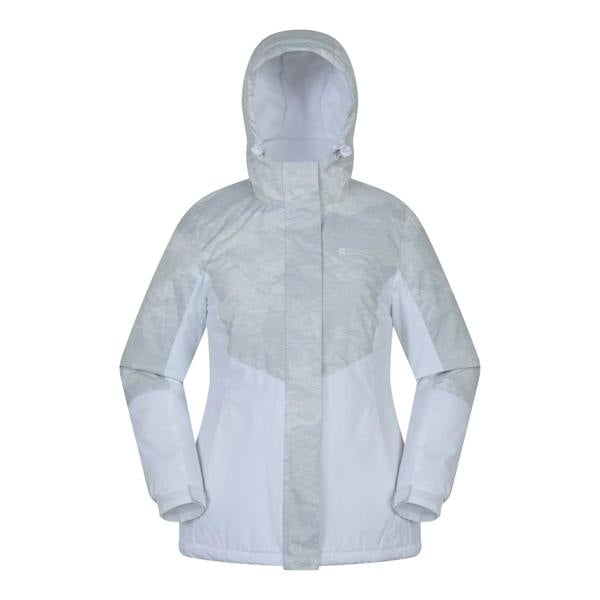 Mountain Warehouse Womens/Ladies Dawn II Printed Ski Jacket - Light Grey - 