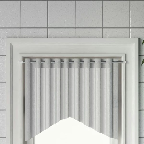 Berkfield Curtain Rails 2 pcs White and Silver 40-60 cm Aluminium