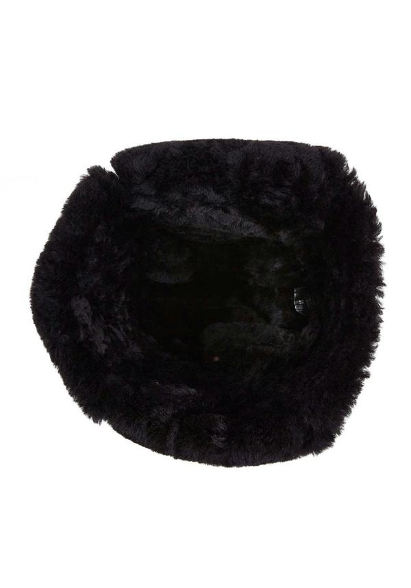 Infinity Leather Mens RAF Aviator Sheepskin B-55 Trapper Hat Winter Warm Leather Navigator Hat