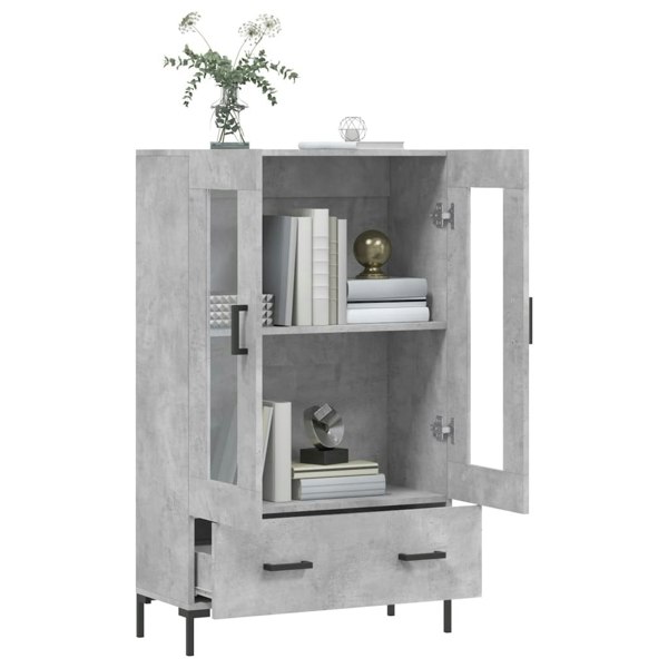 Berkfield Highboard Concrete Grey 69.5x31x115 cm Engineered Wood