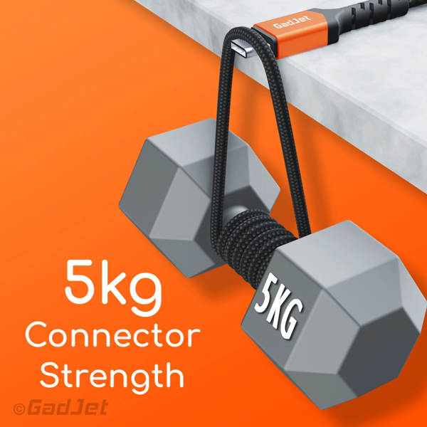 GadJet 2m USB-C to USB-C Cable + USB-A Adapter