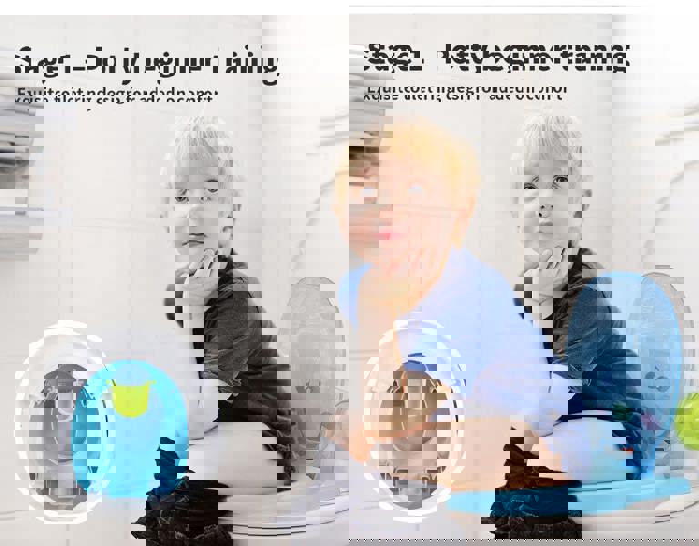 Dekko 3-in-1 Kids Potty Trainer Baby Toilet Traning Seat  Toddler Safety Chair