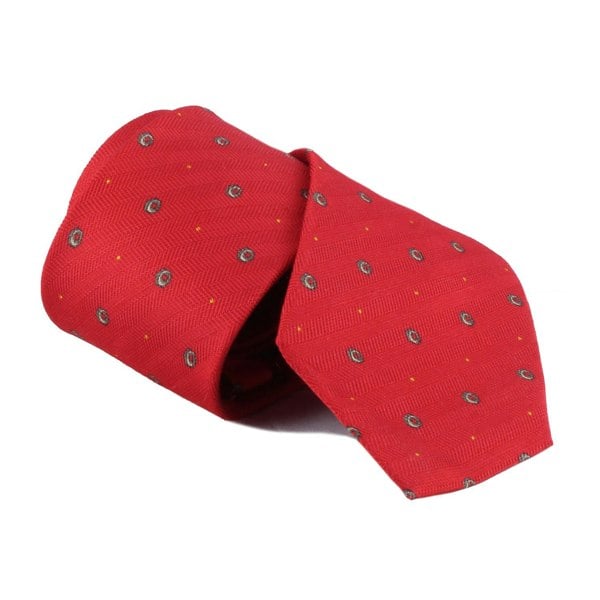 Dunhill hexbolt patterned silk tie Hexbolt pattern inspired by components from automotive engineering