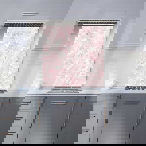 Warren Reed - Designer Polished Pink Quartz Effect Kitchen Splashback