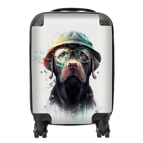 Warren Reed Labrador Retriever Dog Splashart Suitcase