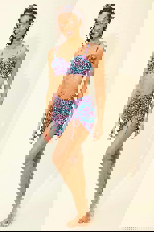 Neon Leopard Print Bikini