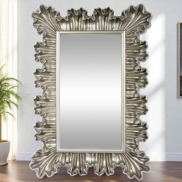 112CM SILVER WALL MIRROR