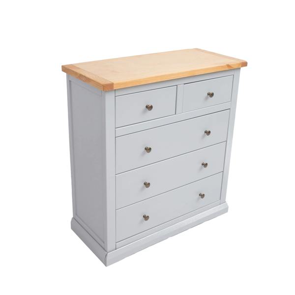 Cabinet Bits Loreo 5 Drawer Chest of Drawers Brass Knob