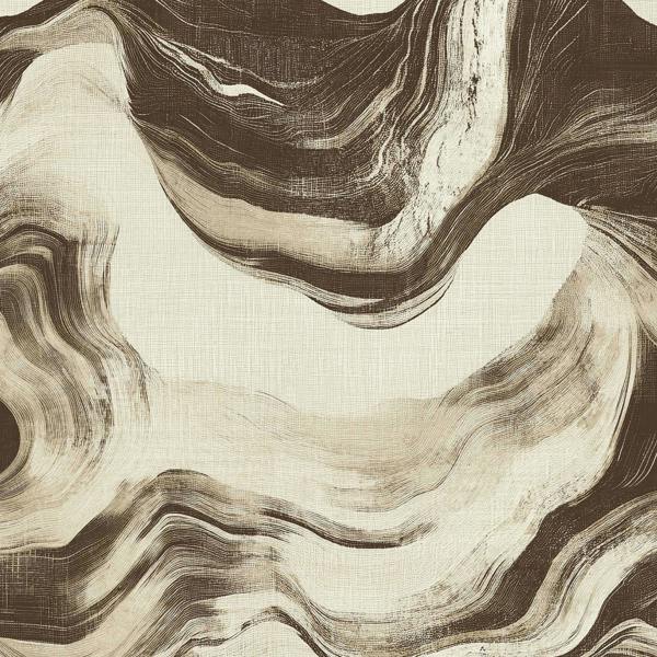 Grandeco Bayda Geo Paint Effect Textured Wallpaper, Brown