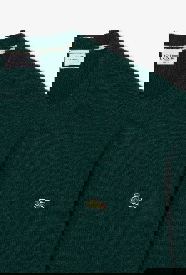 Lacoste Carded Wool Crew Neck Sweater