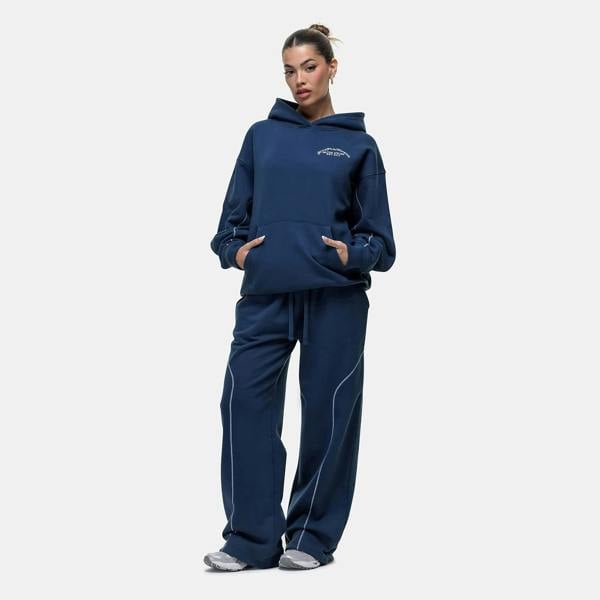 Good For Nothing Navy Contrast Stitch Relaxed Jogger - Navy Image 4