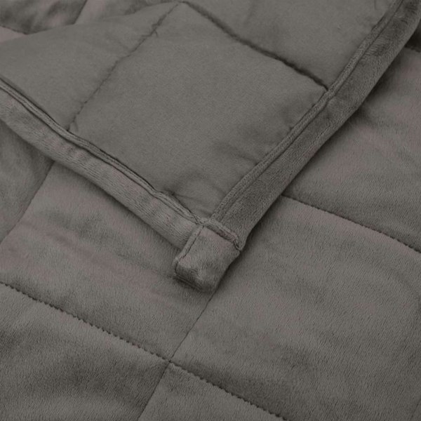 Berkfield Weighted Blanket Grey 135x200 cm Single 10 kg Fabric