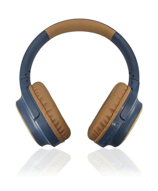 Accuratus Bio Sound - Rechargeable Bluetooth 5.0 Wireless Biodegradable Plant Based Resin Headphones/Headset - Woad Blue