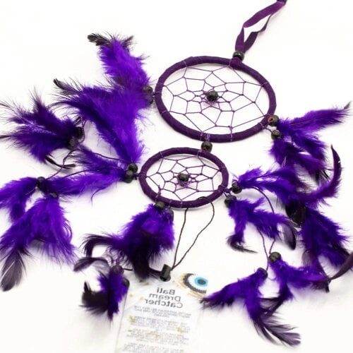 Bobobiy Bali Dreamcatchers - Medium Round - TurqPinkPurp