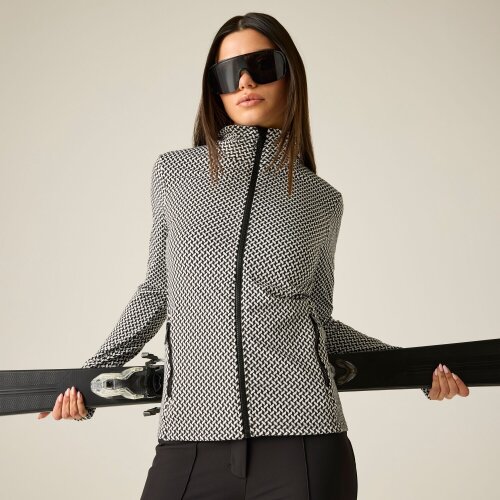 Dare 2B Womens Descend III Jacquard Midlayer - Black/Egret