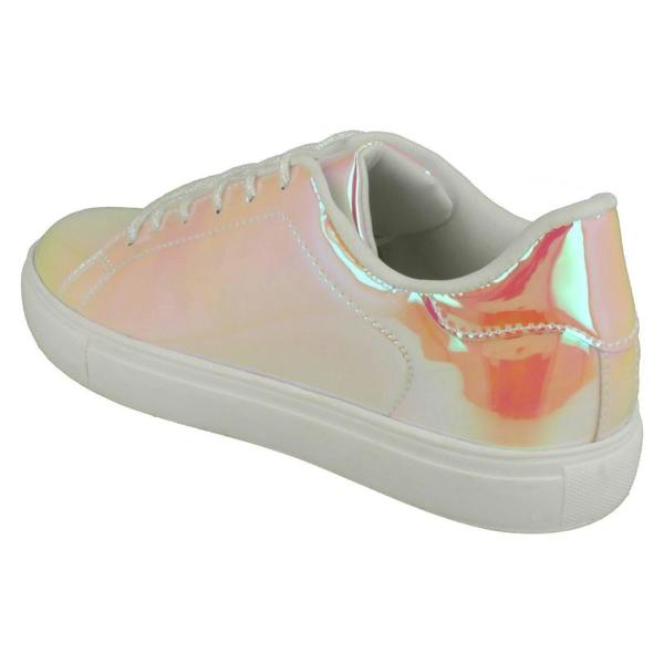 Spot On Ladies Spot On Casual Hologram Pumps