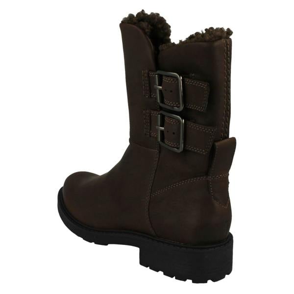 Clarks Ladies Clarks Warmlined Ankle Boots Orinoco2 Buckle