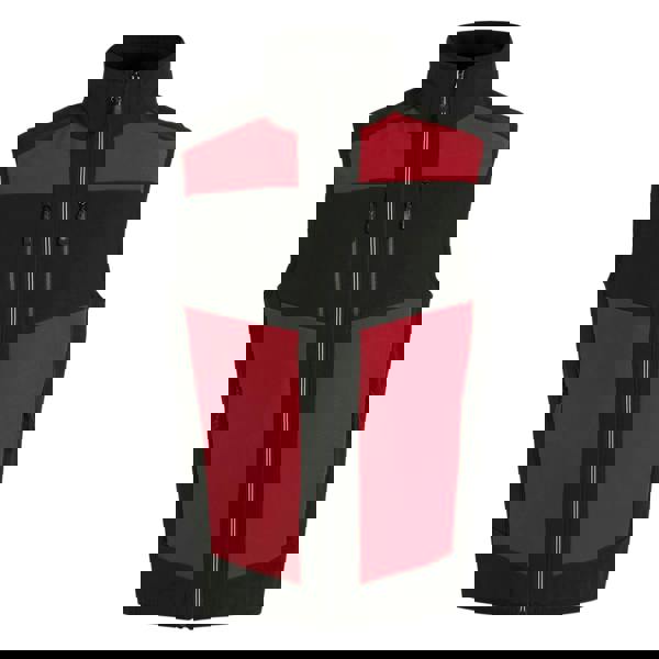 Regatta Professional Mens Colour Block Softshell Body Warmer - Classic Red/Black