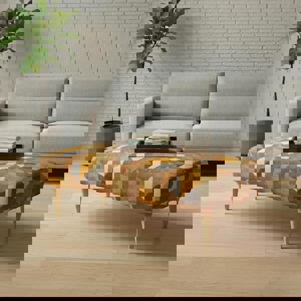 Designer pattern bench perfect as footstool or occasional table