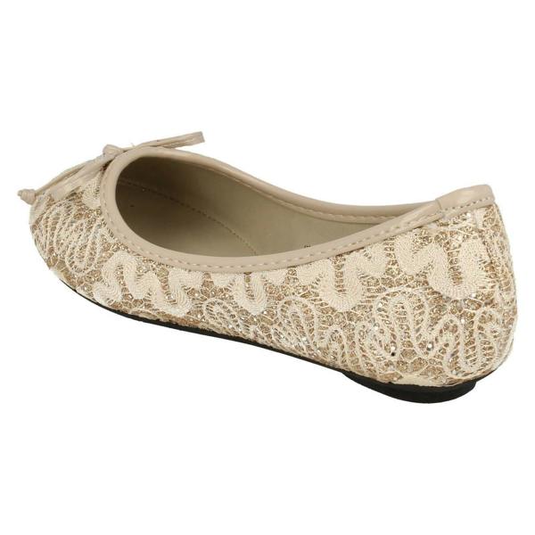 Cutie Girls Cutie Lace Detailing Ballerina Flats