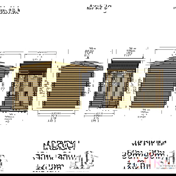 Shire Marlborough 12Gx10 Log Cabin 28mm interlock cladding - Best Shed