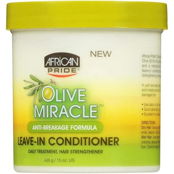 African Pride Olive Miracle Moisturizer Leave in Conditioner 15oz