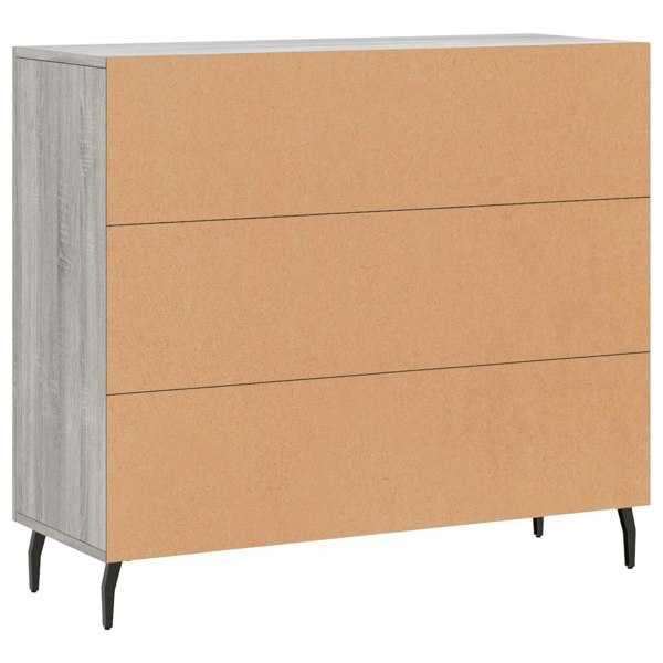 Berkfield Sideboard Grey Sonoma 90x34x80 cm Engineered Wood