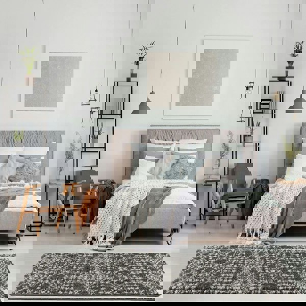 Moroccan-style thick shaggy rug non-shedding