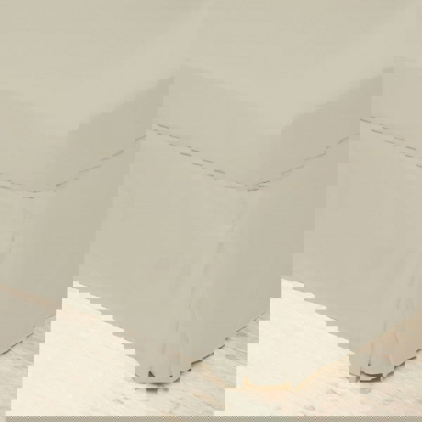 Belledorm Easycare Percale Platform Valance - Mushroom