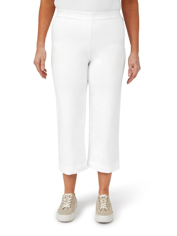 PennyPlain Wide Cropped Jegging - White Wash