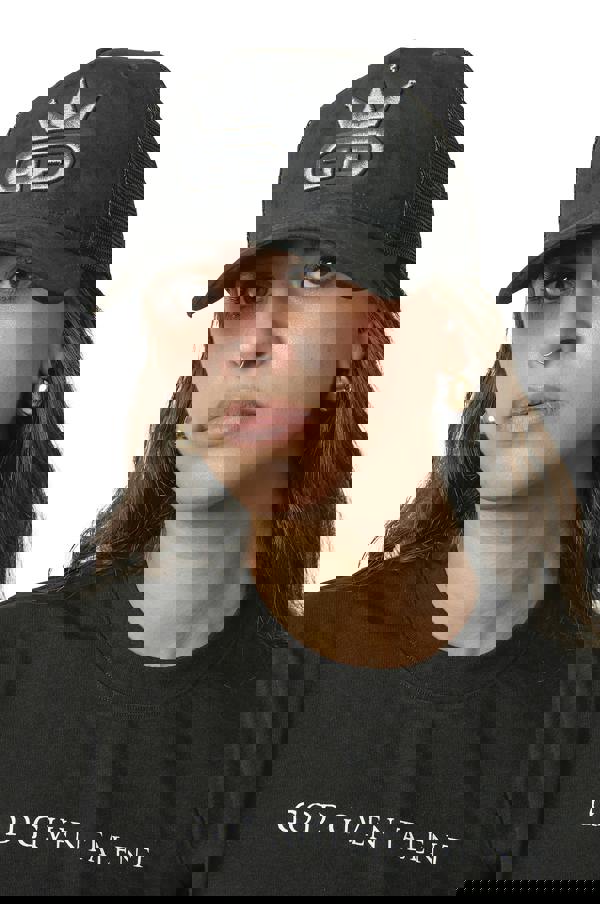 God Given Talent GGT Charcoal Grey Logo Midnight Black Suede Mesh Snapback