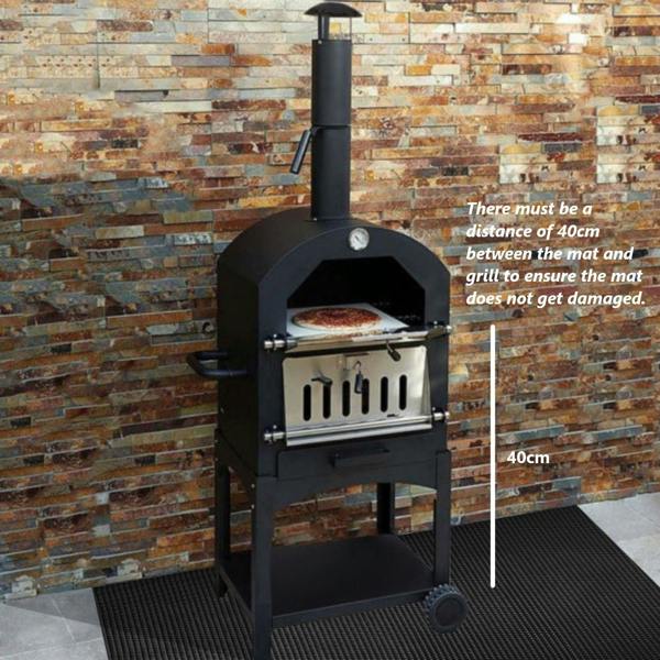 Nicoman BBQ Floor Protection Mat - 125cm x 75cm