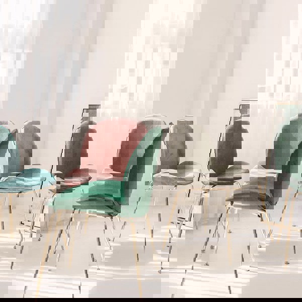 Lule Dining Chair, Velvet-Weilai Concept-Weilai Concept