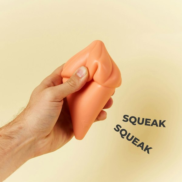 Ice Cream Whippy Dog Toy With High Pitched Squeak Feature for Dogs Playtime