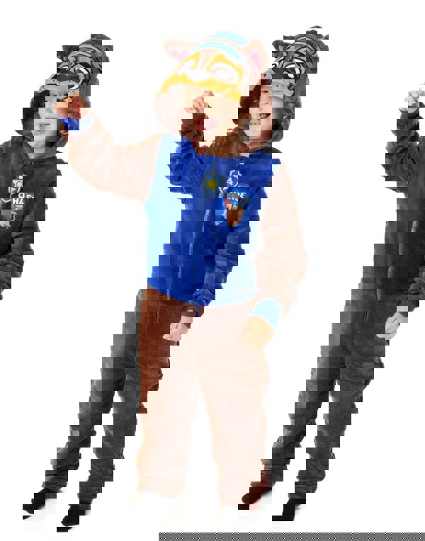 Paw Patrol Unisex Kids Blue Chase Applique Face Onesie