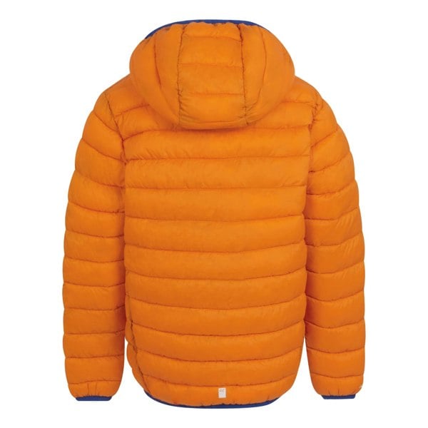 Regatta Childrens/Kids Marizion Hooded Padded Jacket - Persimmon/Oxford Blue