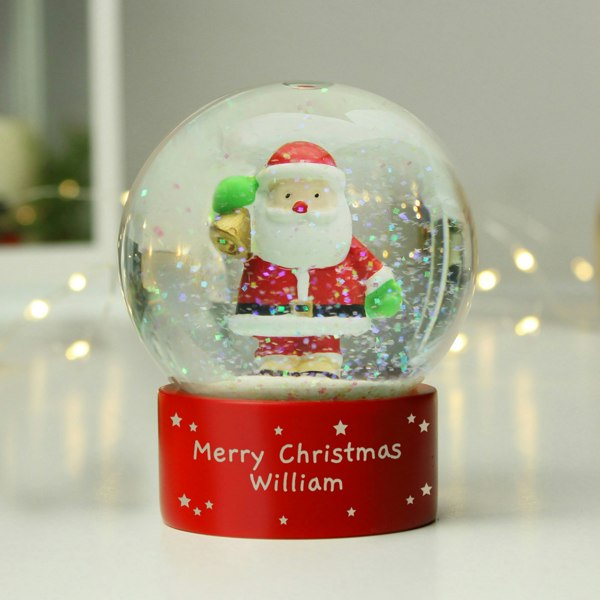 Personalised Memento Company Personalised Santa Snow Globe