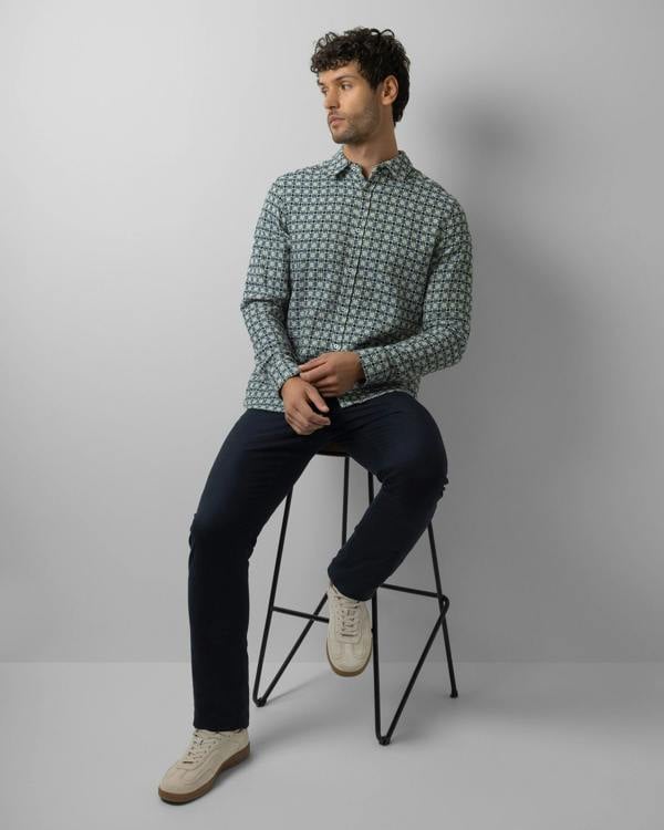 Steel & Jelly Poynton - Abstract Check Long Sleeve Shirt
