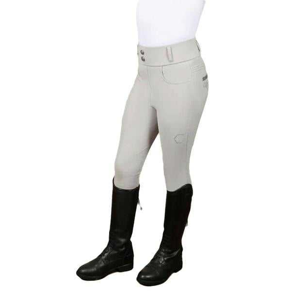 Coldstream Girls Next Generation Ledmore Horse Riding Tights - Pearl Grey - 