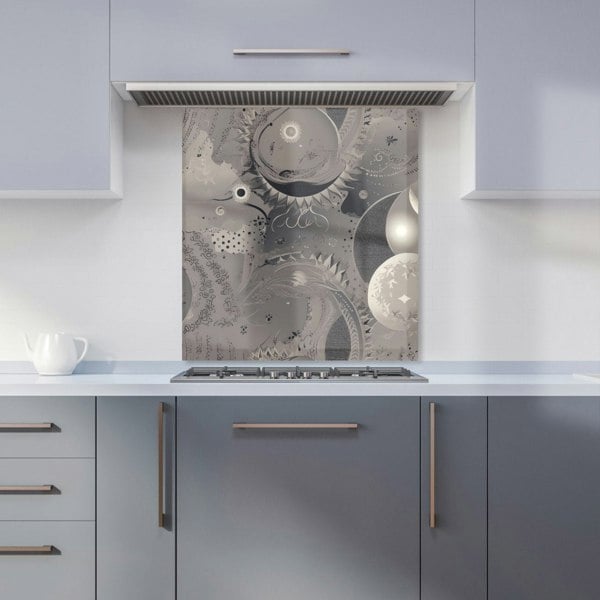 Warren Reed - Designer Abstract Moon Shapes Kitchen Splashback