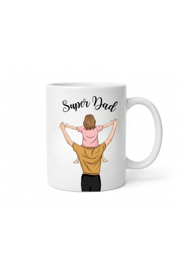 Dyzi Super Dad Mug Ceramic Coffee Cup