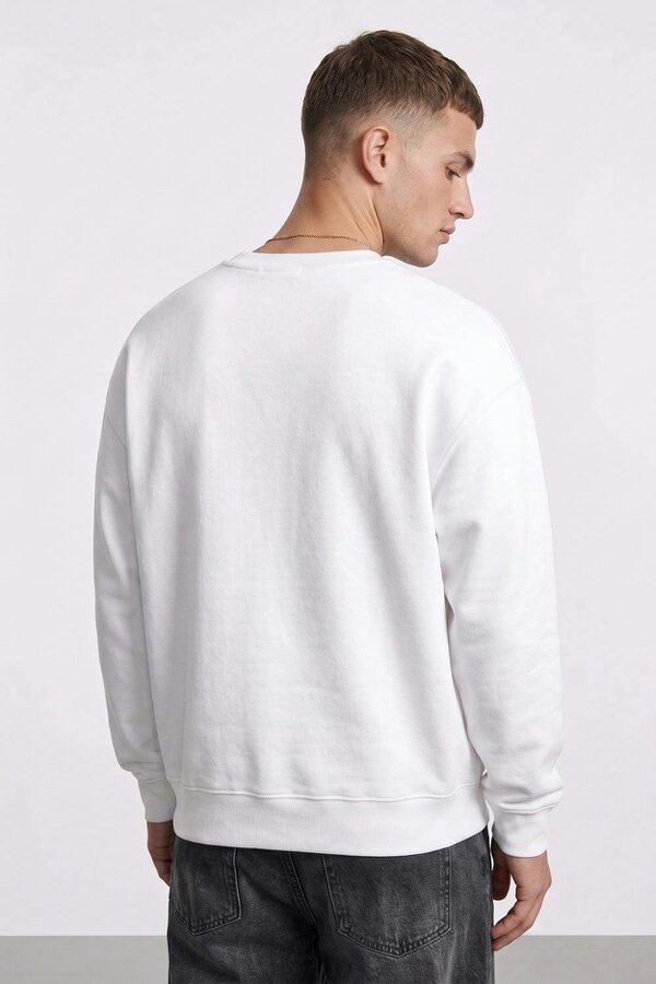 London Attitude Doberman Graphic Relaxed Oversized Fit Sweatshirt