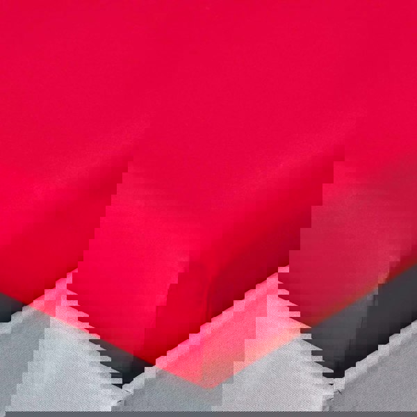 HOMESCAPES Crisp & Cool 200 TC Egyptian Cotton Percale Fitted Sheet – 30 cm Deep