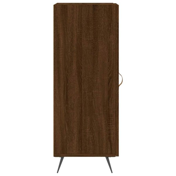 Berkfield Sideboard Brown Oak 34.5x34x90 cm Engineered Wood
