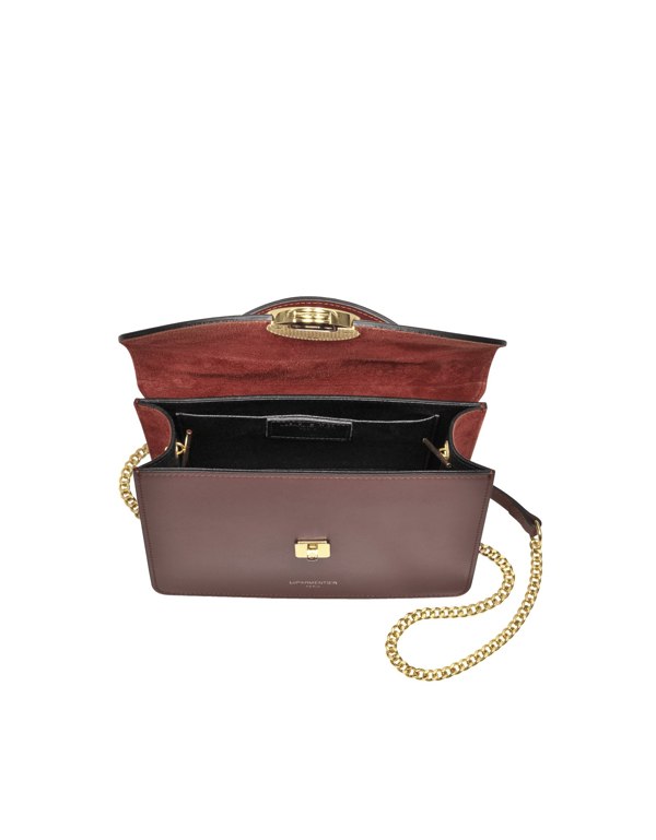 Le Parmentier New Ondina Top Handle Shoulder Bag - Dark Cherry