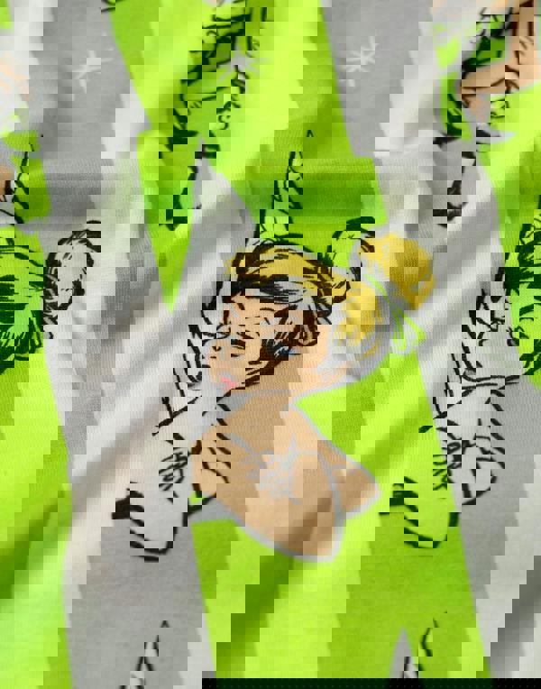 Disney Womens White Tinkerbell Short Sleeve Long Leg Pyjama Set